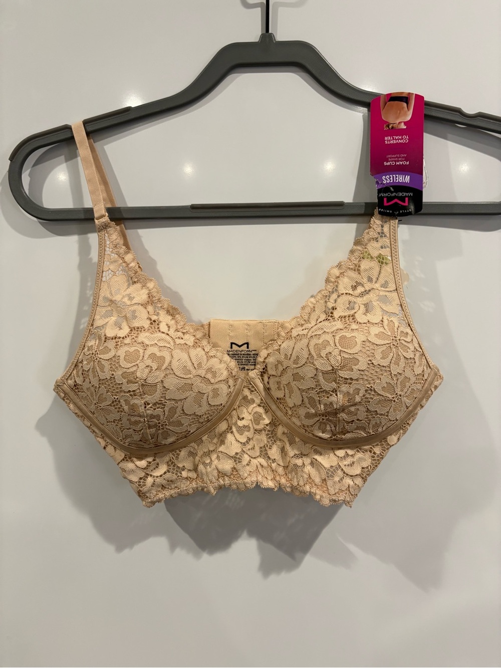 Maidenform Wireless  Lace Bra -34B